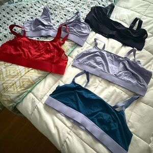 Comfy & colorful  Women's Bra lot - Red, Black, Purple, Teal
